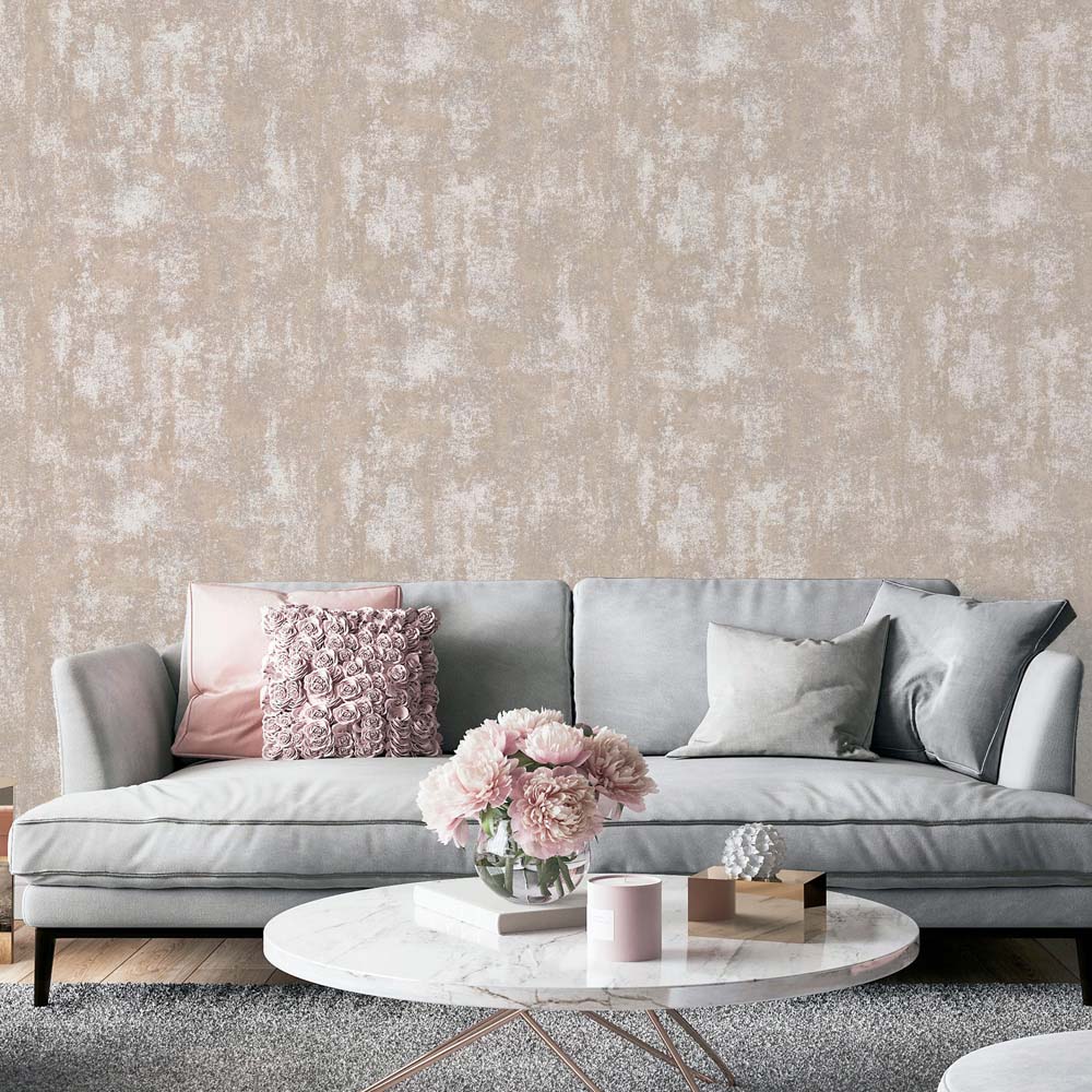 Arthouse Stone Textured Pink Wallpaper Image 4
