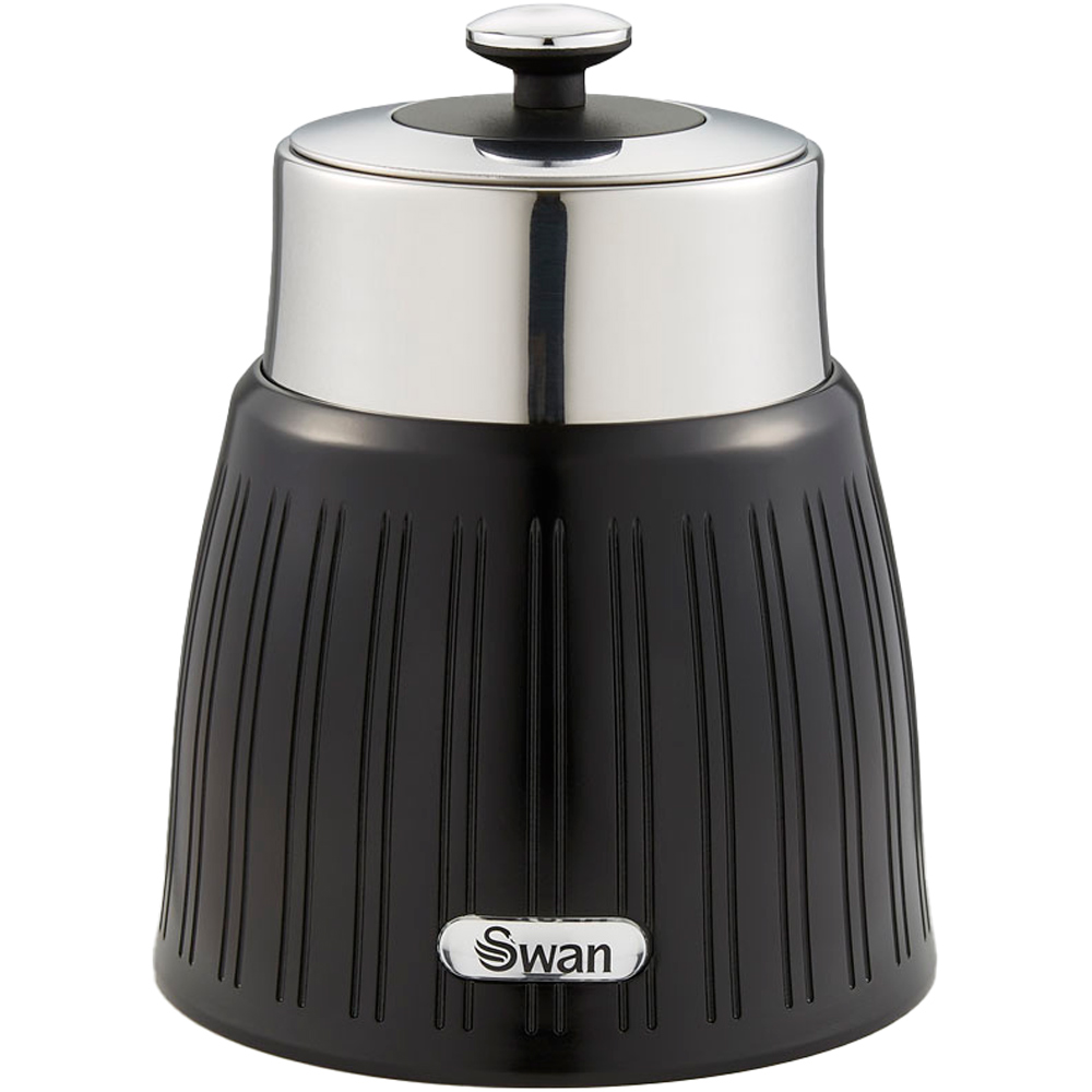 Swan Retro Black Canisters Set 3 Piece Wilko
