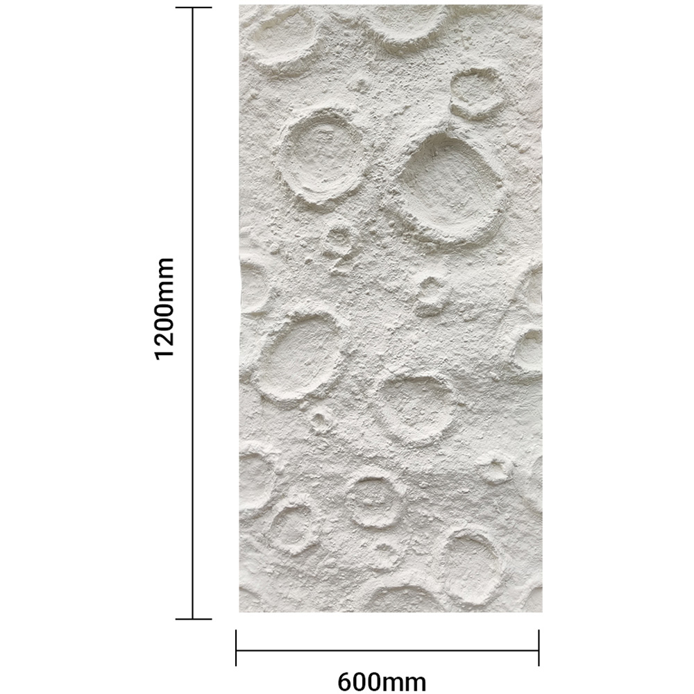 Birtwell White Textured Moon Crater PU Wall Panel 1200 x 600mm Image 5