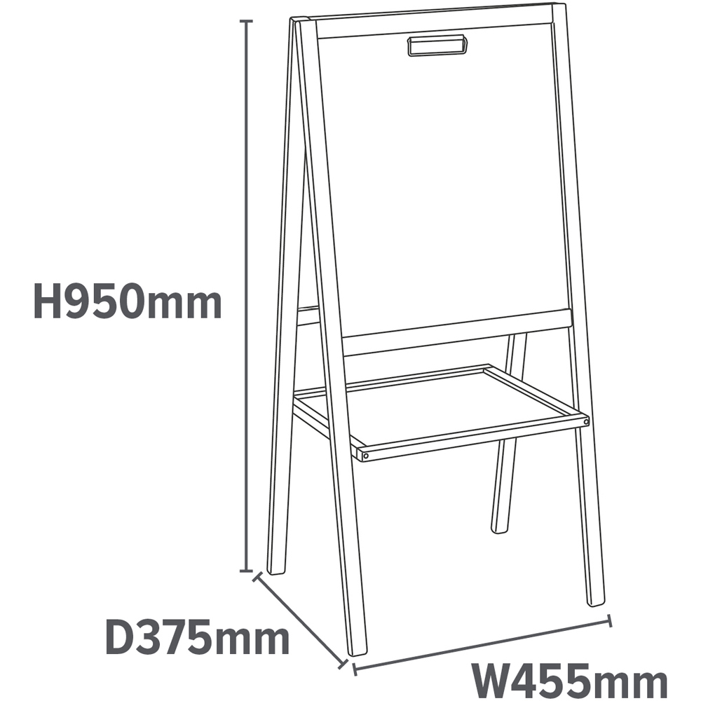 Liberty House Toys Kids 4-in-1 Easel with Accessories Image 8