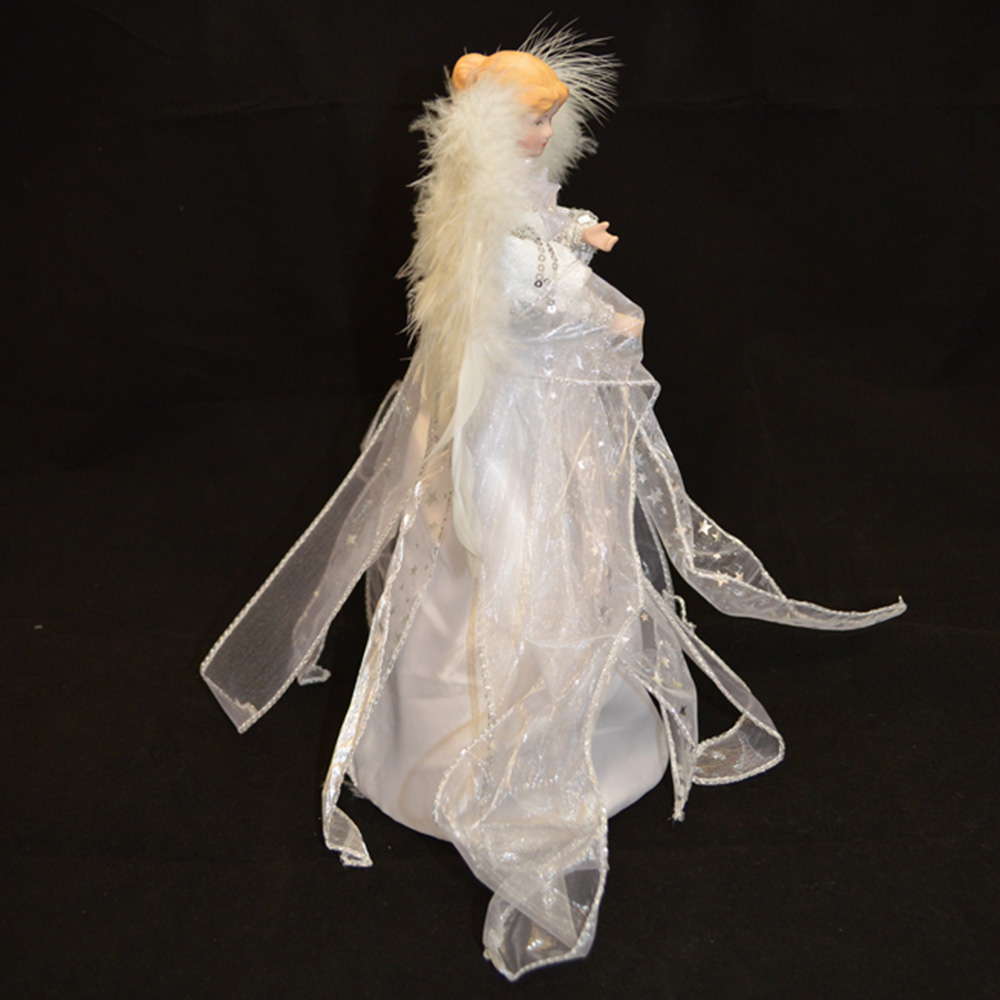 Samuel Alexander White and Silver Fairy Angel Christmas Tree Topper 30cm Image 6