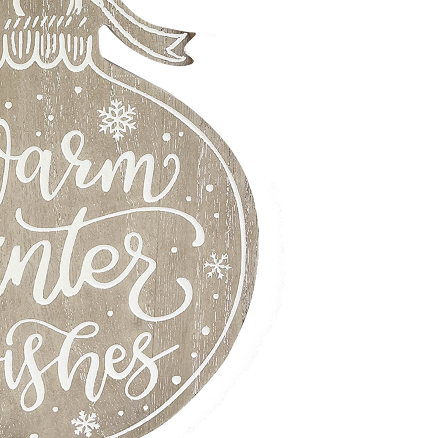 Warm Winter Wishes Hanger Brown Image 4