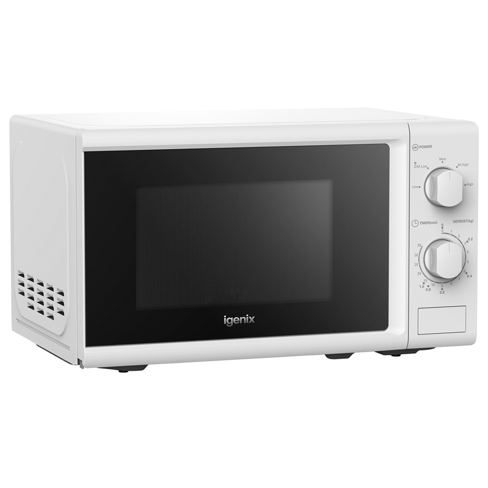 Igenix IGM0820W White Manual Microwave 20L 800W Image 4