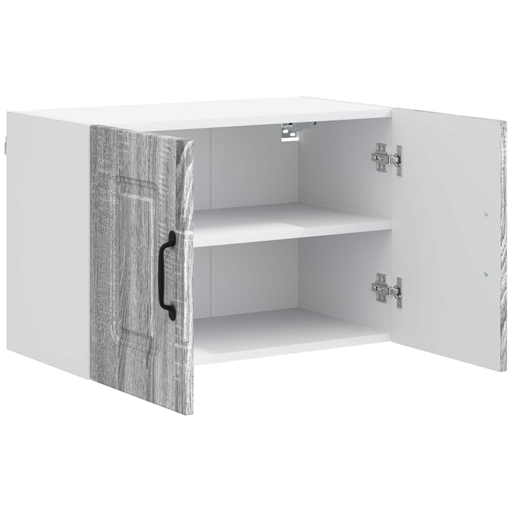 vidaXL Kalmar 2 Door Grey Sonoma Wall Mounted Kitchen Cabinet Set of 2 Image 4