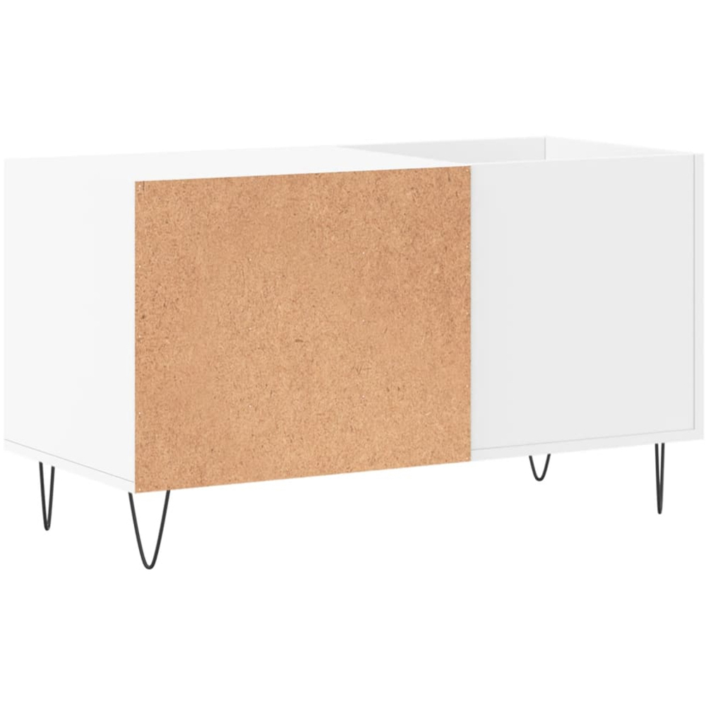 vidaXL 2 Shelf White Record Cabinet Image 6
