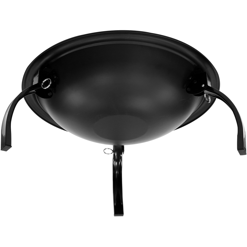 GardenKraft Black BBQ Grill and Firepit Image 9