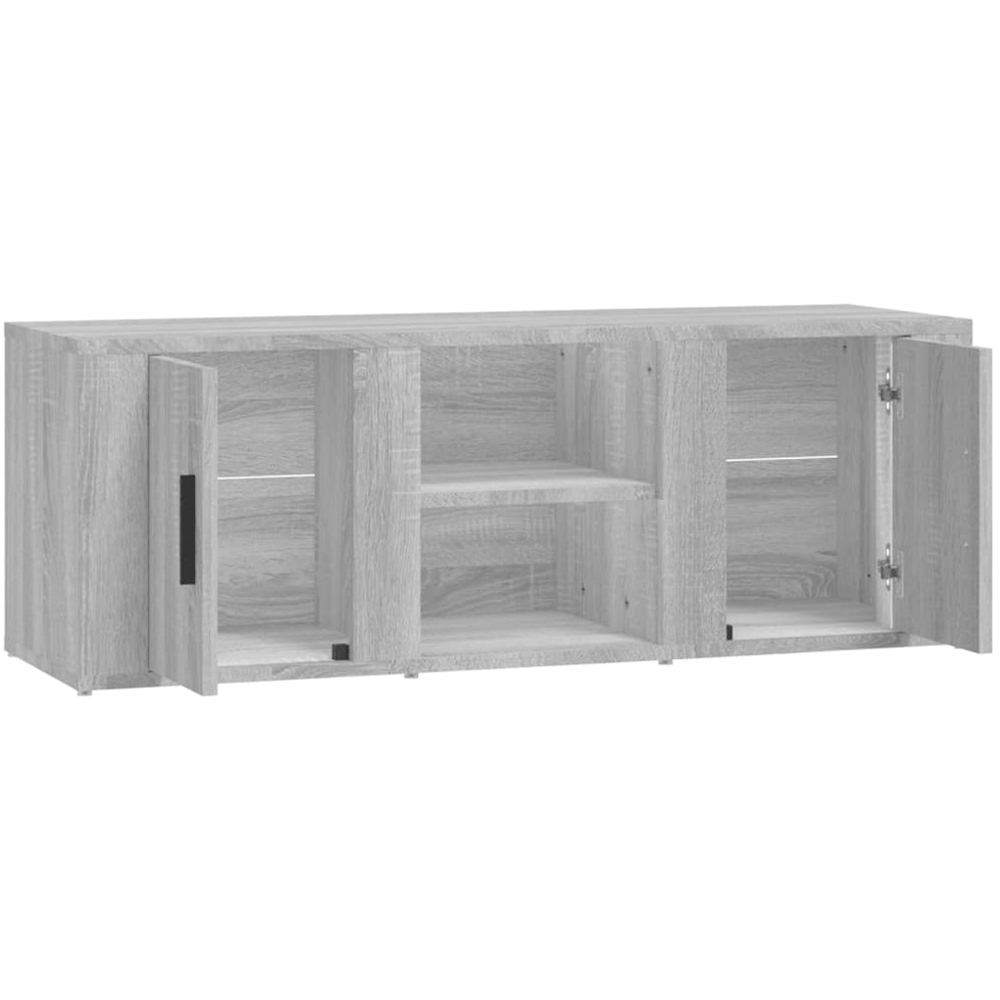 vidaXL 2 Door 2 Shelf Grey Sonoma TV Cabinet Image 6