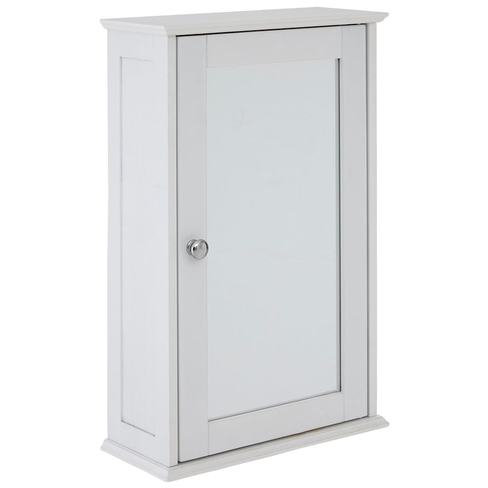 Premier Housewares Portland Single Door Mirror Bathroom Cabinet Image 2