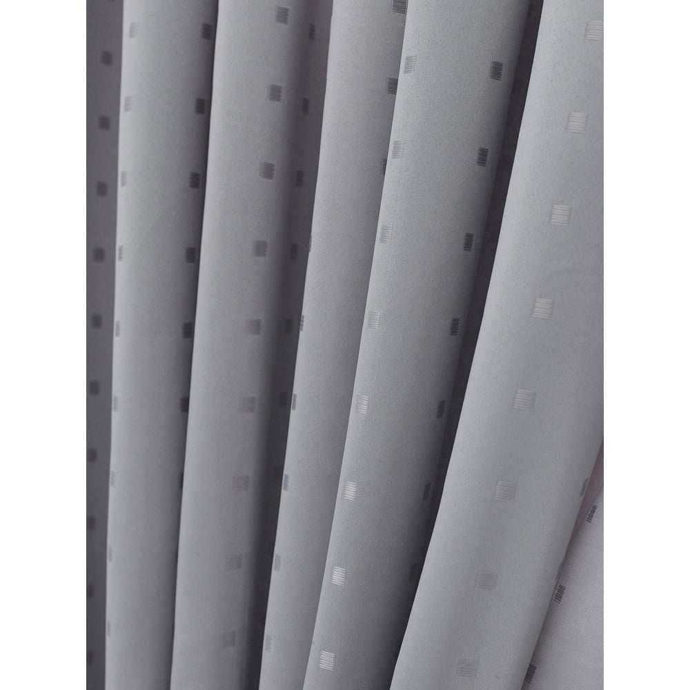 Alan Symonds Madison Silver Ring Top Curtain 168 x 137cm Image 7