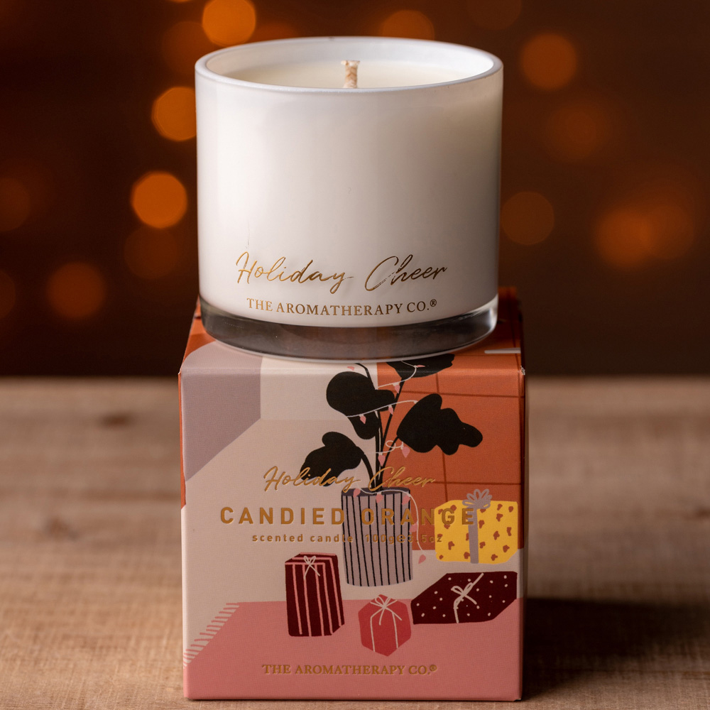 The Aromatherapy Co Holiday Cheer Candied Orange Scented Candle 100g Image 2