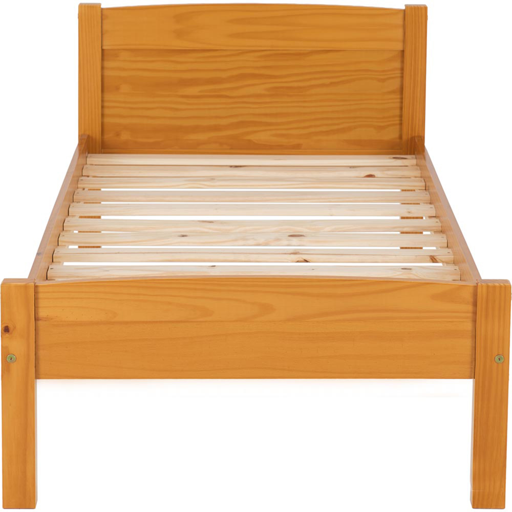 Seconique Single Amber Antique Pine Bed Frame Image 3