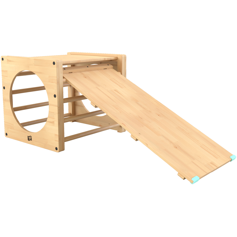 Active Tots Wooden 2 Climbing Cubes with Bridge Image 3