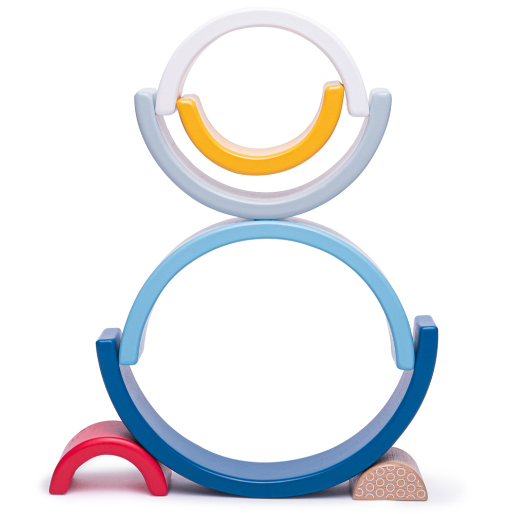 Bigjigs Toys FSC Rainbow Arches Multicolour Image 3