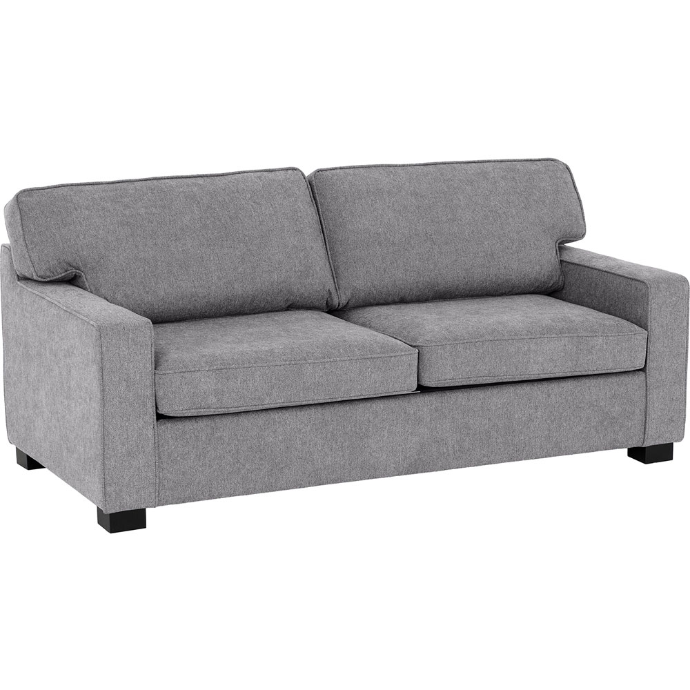 Seconique Eton 2 Seater Light Grey Fabric Sofa Bed Image 2