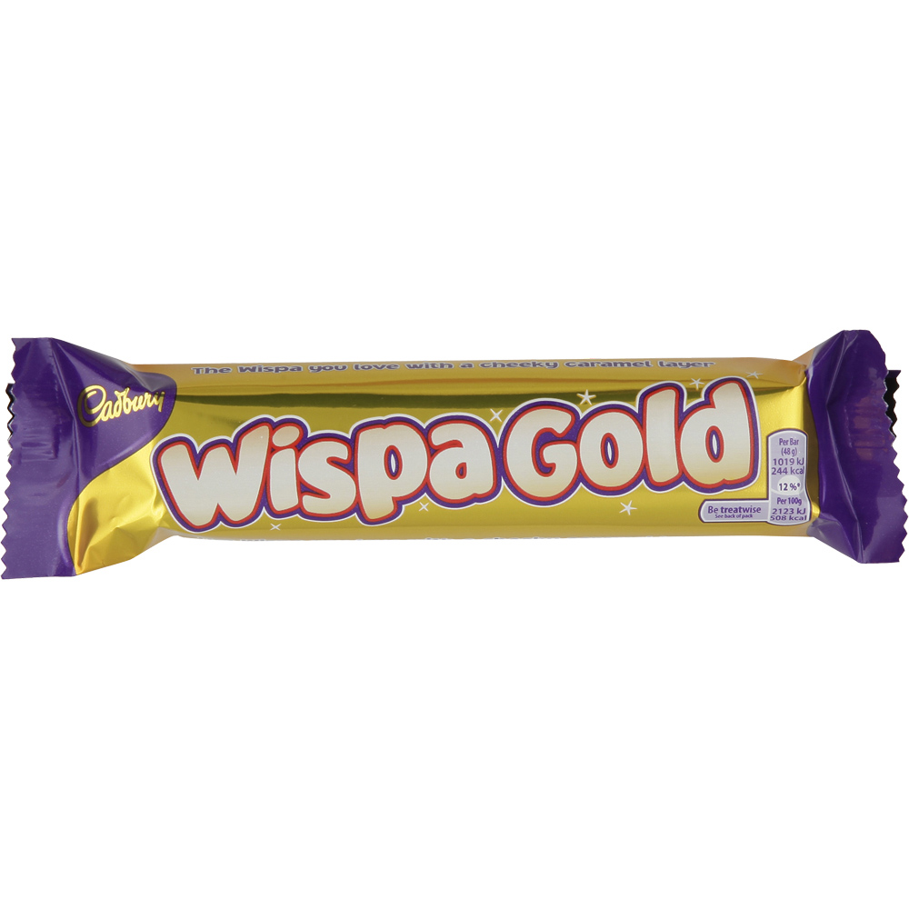 Cadbury Wispa Gold Chocolate Bar (48g x 12)