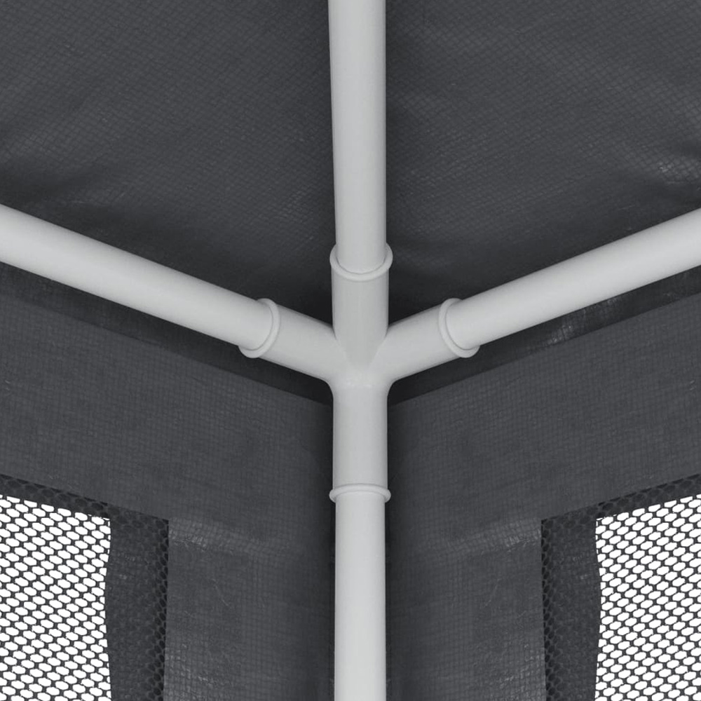 vidaXL 3 x 6m Anthracite Party Tent with Mesh Sidewalls Image 6