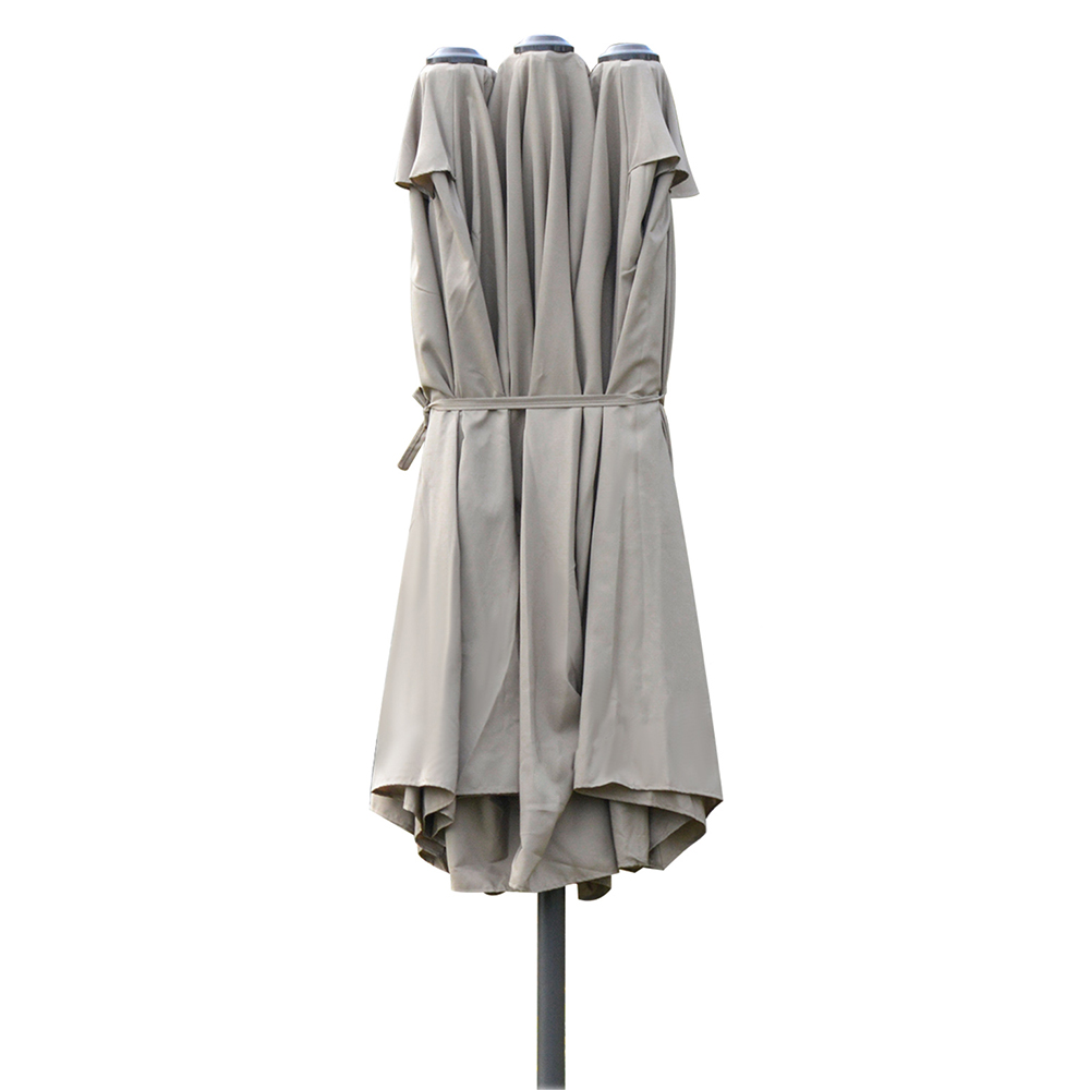 Outsunny 4.6m Garden Parasol Khaki Image 6