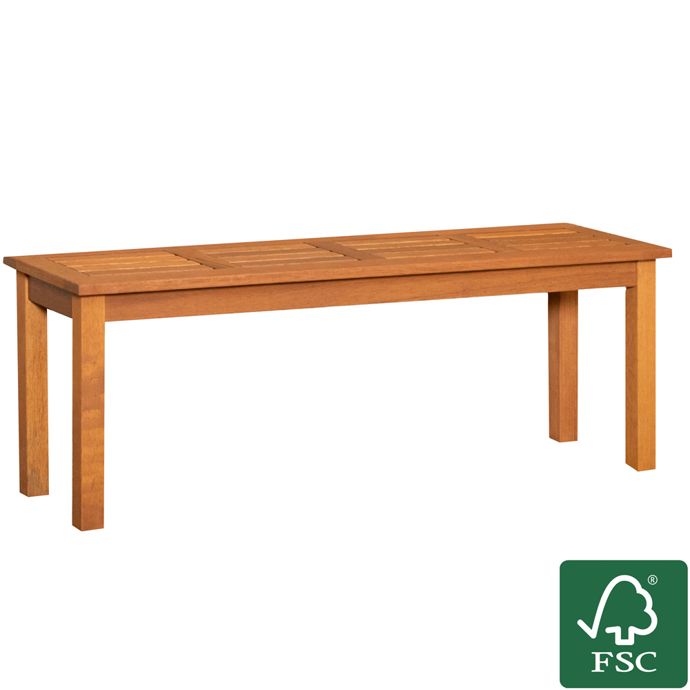 Samuel Alexander Coniston 2 Seater Wooden Garden Bench Stool Image 2