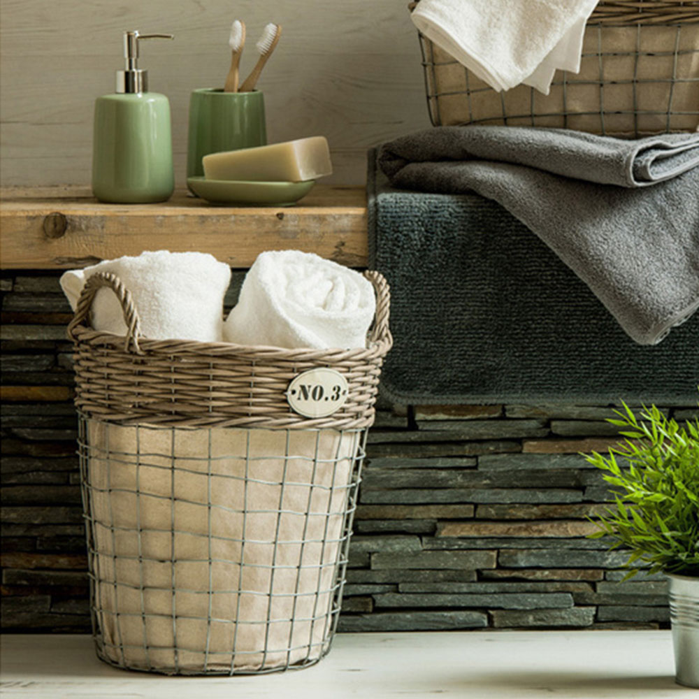 Premier Housewares Lida Round Laundry Baskets Set of 3 Wilko