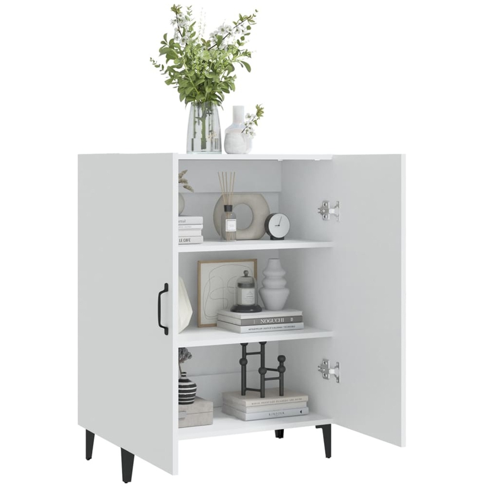 vidaXL 2 Door White Sideboard Image 7