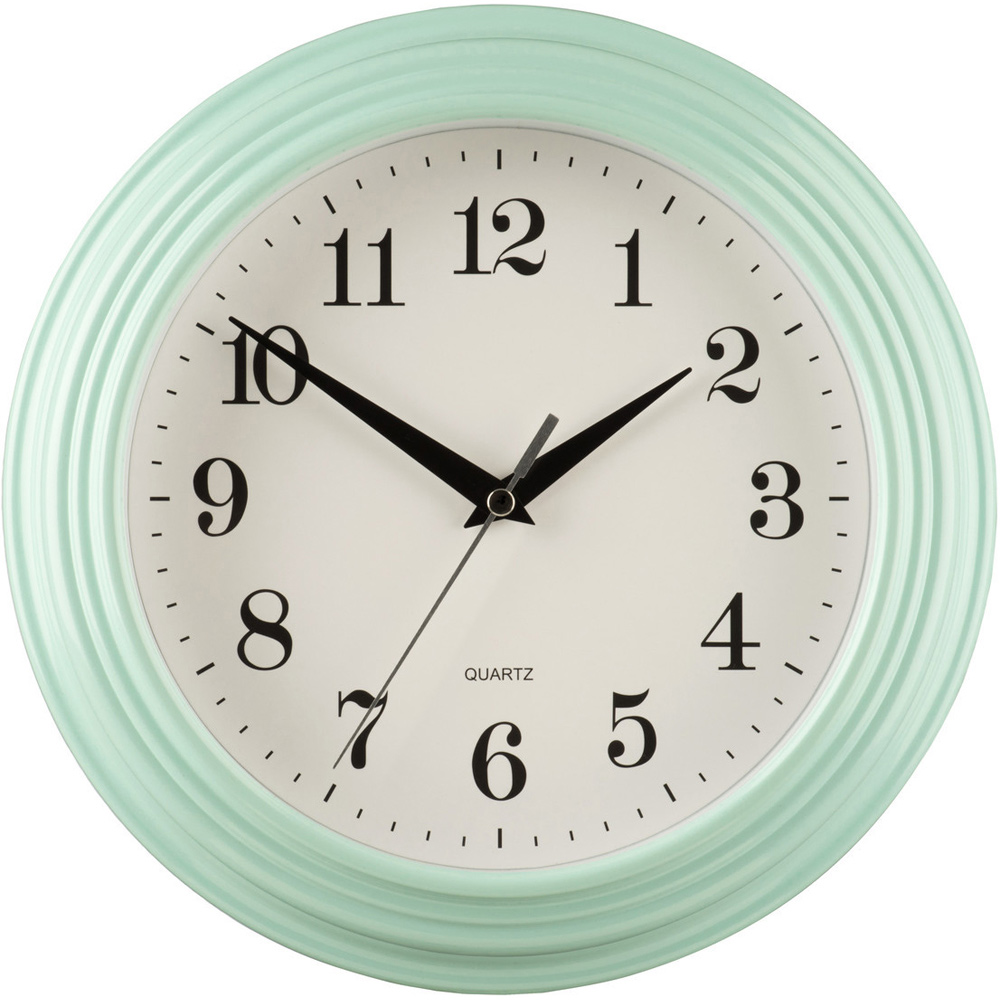 Premier Housewares 2200919 Blue Vintage Design Wall Clock Image