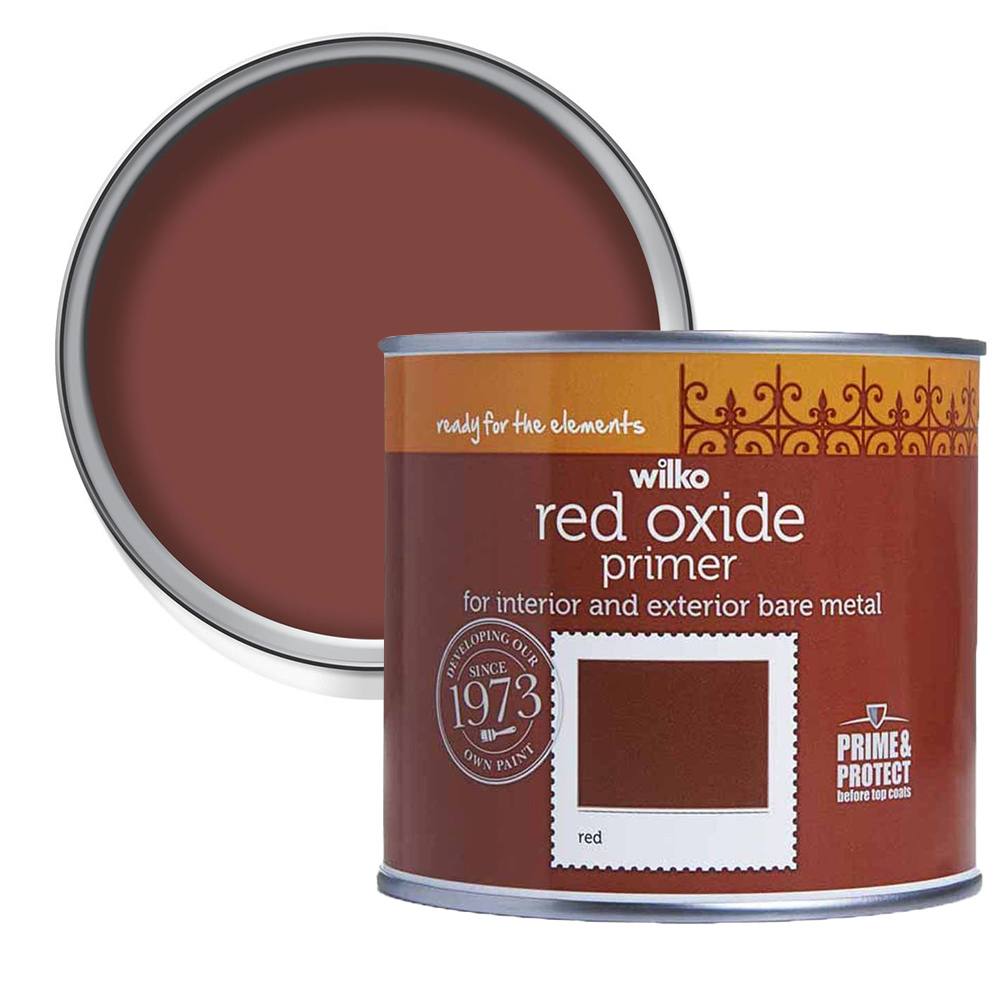Wilko Bare Metal Red Oxide Primer 500ml Image 1