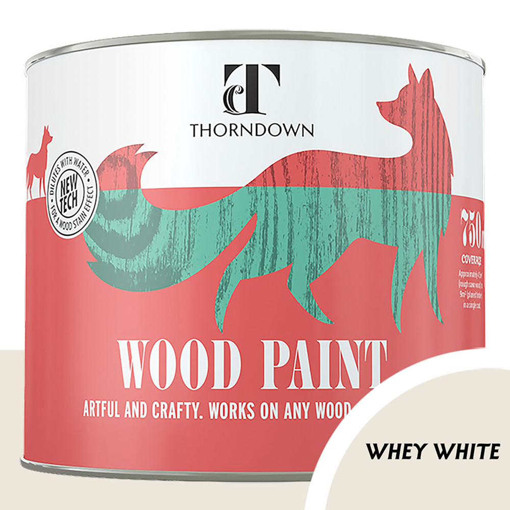 Thorndown Whey White Satin Wood Paint 750ml Image 3