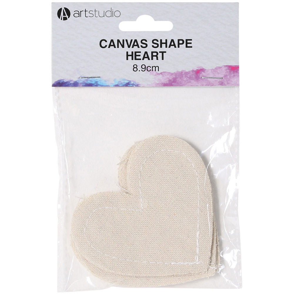 Art Studio Canvas Heart Shape Image