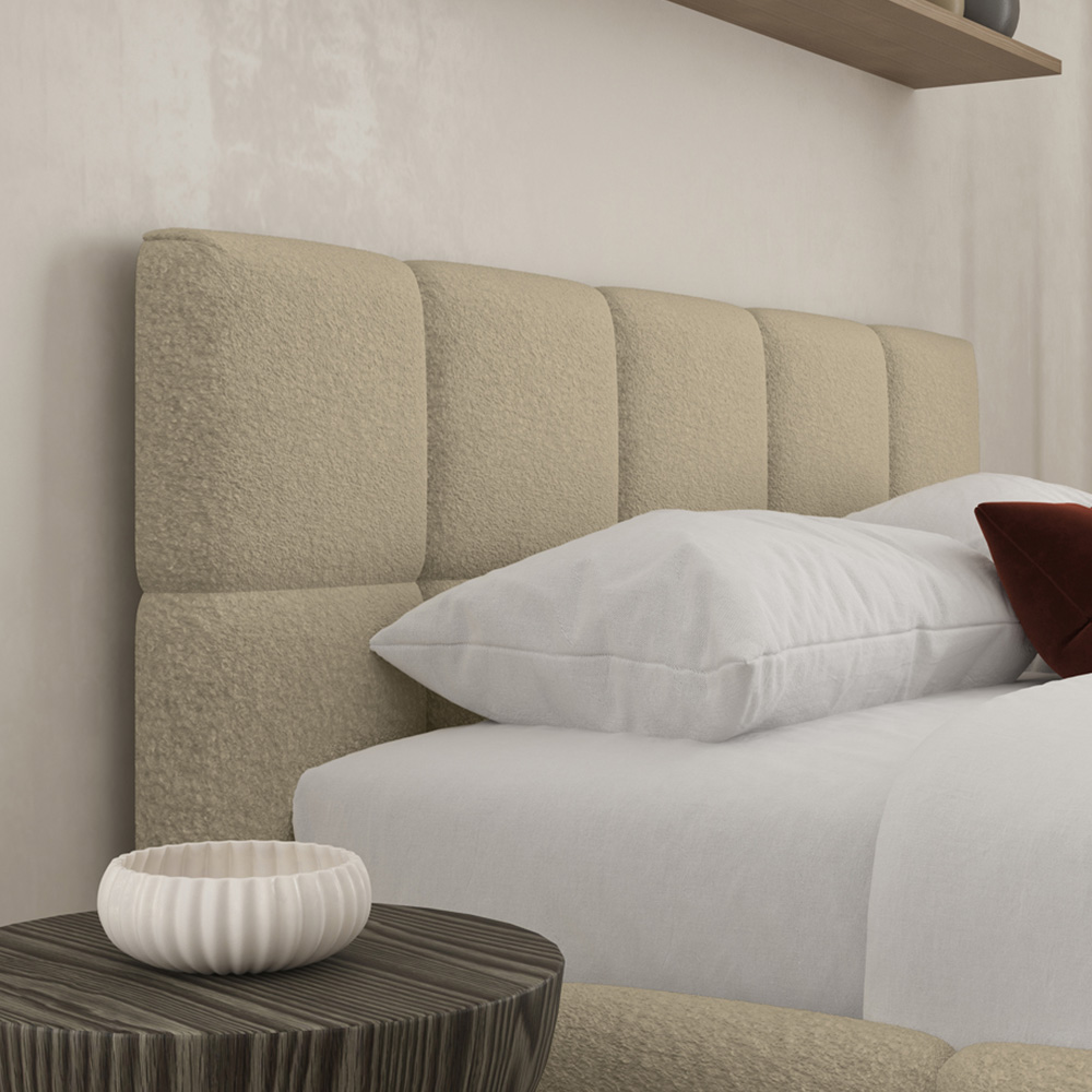DS Living Ovella Single Latte Cubed Bed Frame Image 2