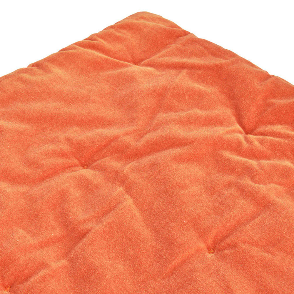 Wilko Orange Velvet Throw 120 x 150cm Image 3
