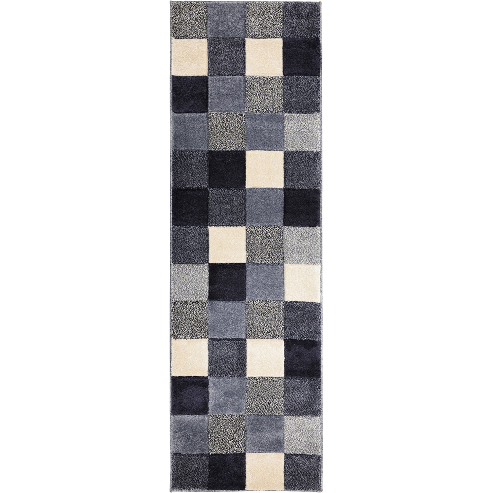 Homemaker Newport Blue Blocks Runner 60 x 200cm Image 2