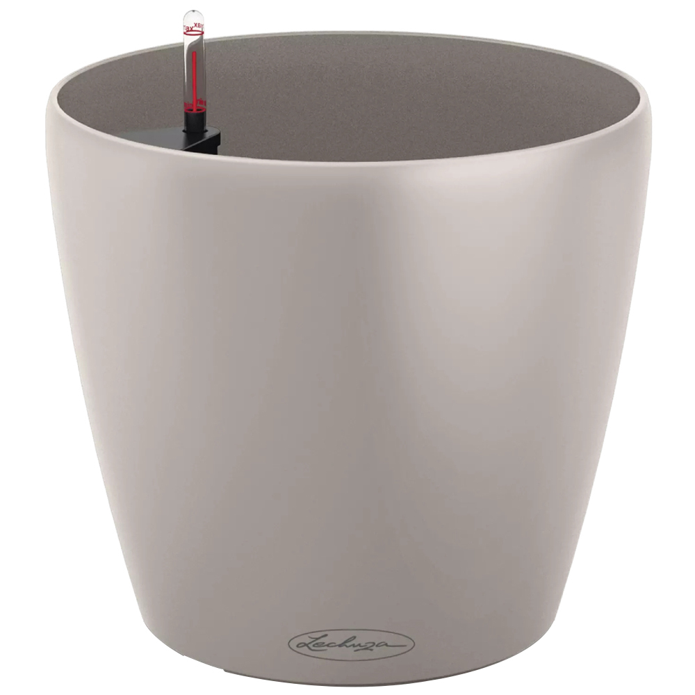 Lechuza Classico Colour 60 Sand Brown Poly-Resin Self-Watering Planter 56cm Image 1