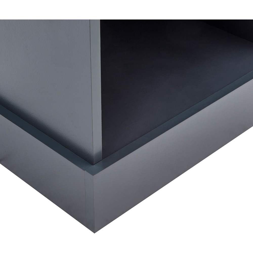 GFW Kendal Single Drawer Slate Blue Bedside Table Image 9