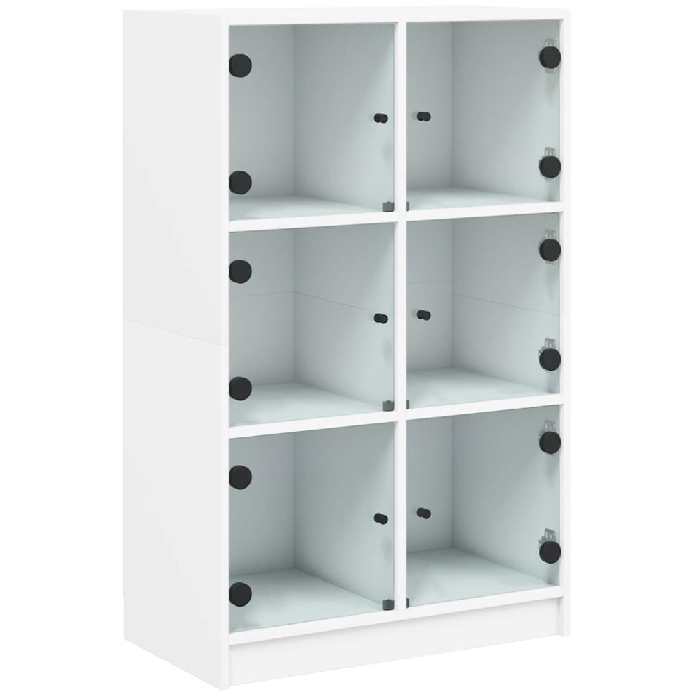 vidaXL 6 Door White Narrow Highboard Image 2