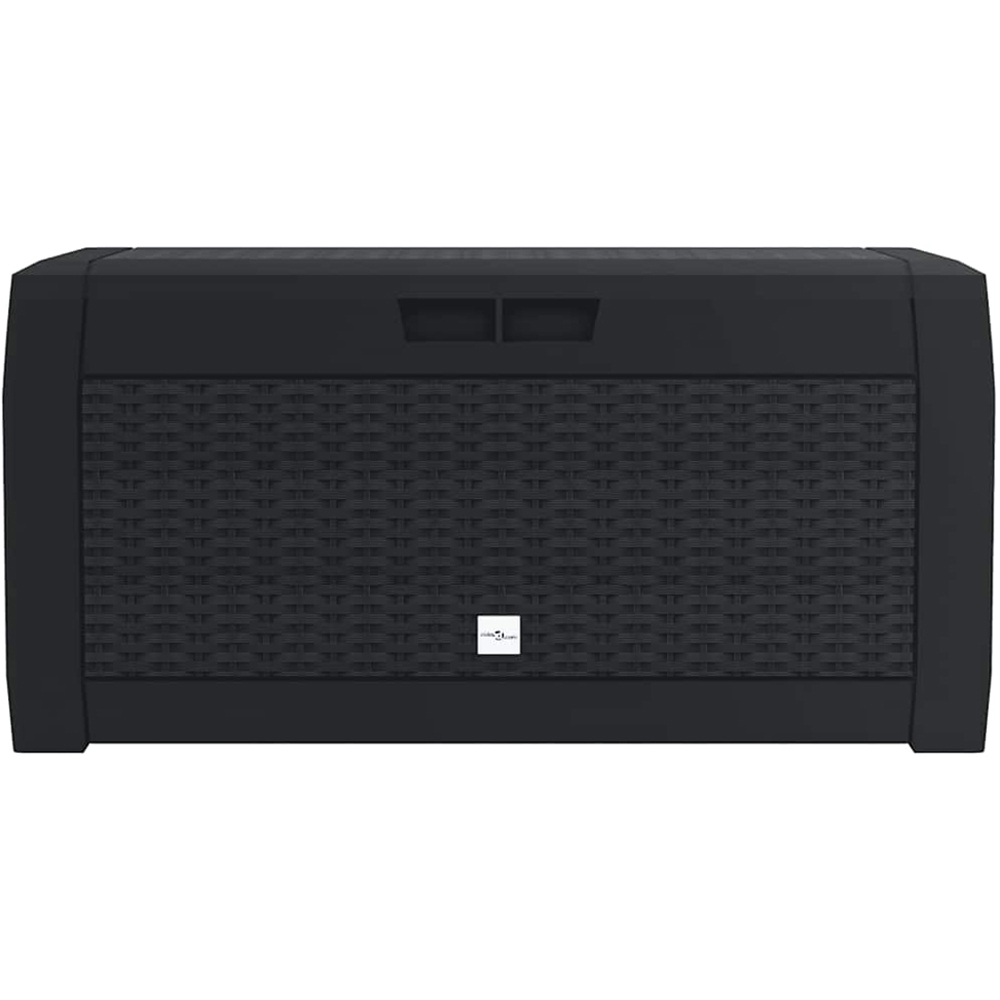 vidaXL 310L Anthracite Polypropylene Garden Storage Box Image 3