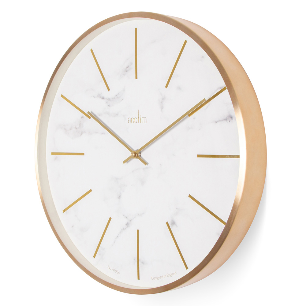 Acctim Luxe Marble Wall Clock 40cm Image 2