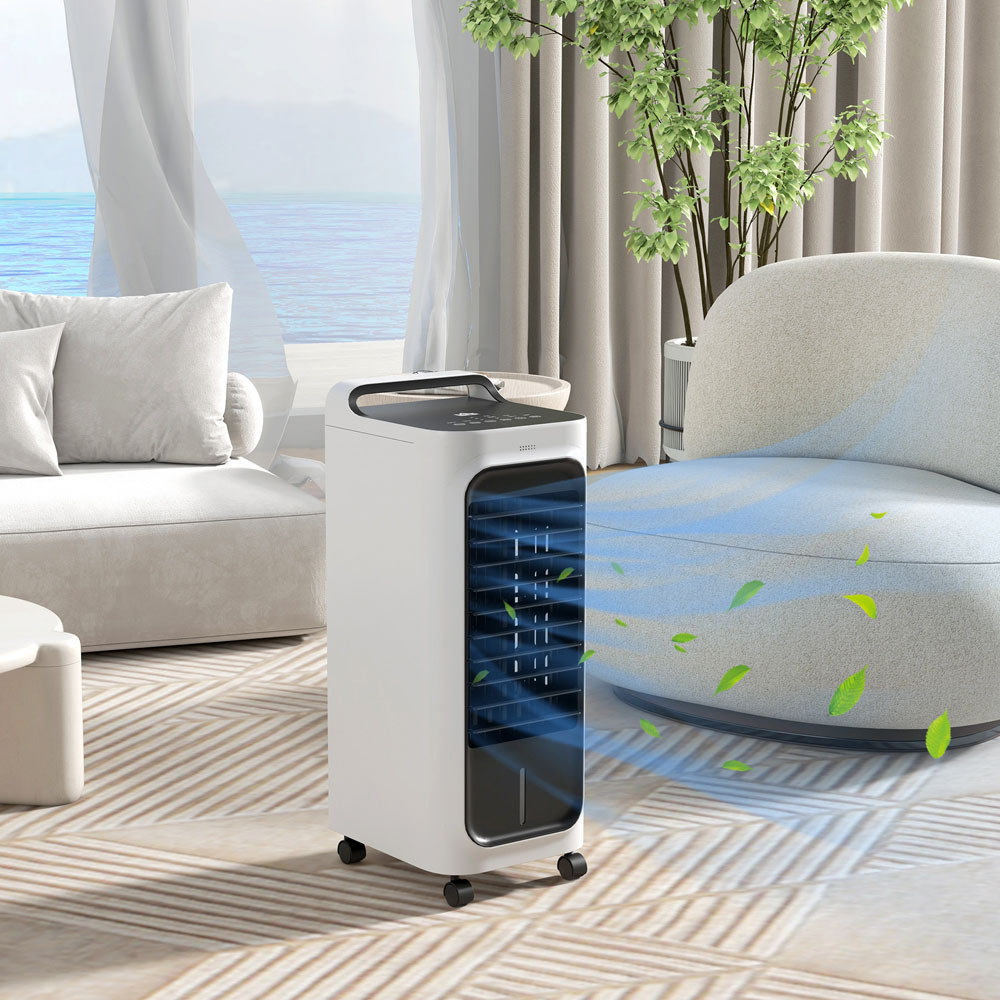 HOMCOM White Mobile Air Cooler Image 2