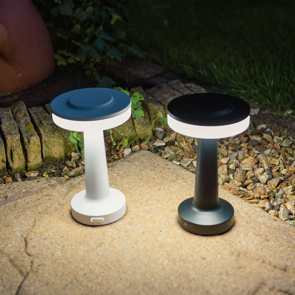 ValueLight Talence Black LED Dimmable Outdoor Table Lamp Image 3