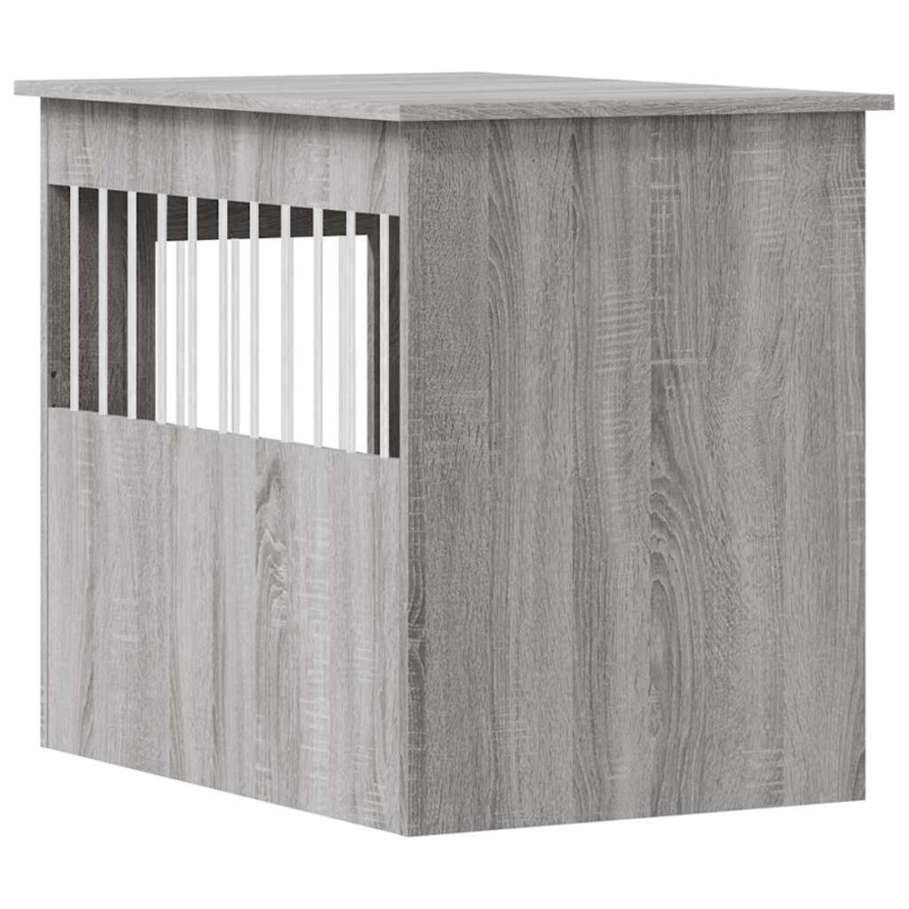 vidaXL Grey Sonoma Engineered Wood Dog Crate Furniture 68 x 55 x 80cm Image 3