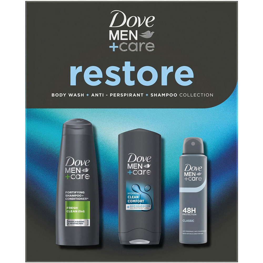 Dove Men+Care Restore Trio Gift Set 3 Pack Image 5