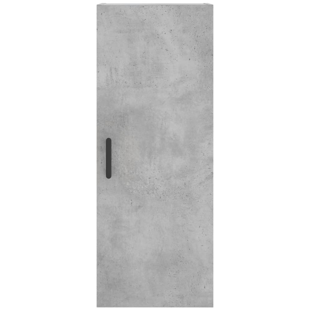 vidaXL Single Door Concrete Grey Wall Mounted Cabinet Image 7
