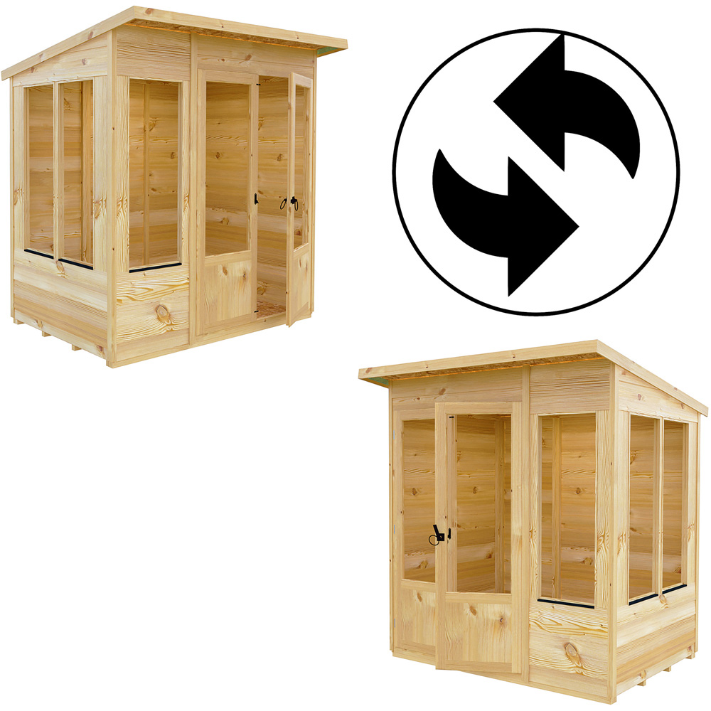 Shire Alora 6 x 4ft Overlap Pent Garden Summerhouse Image 4