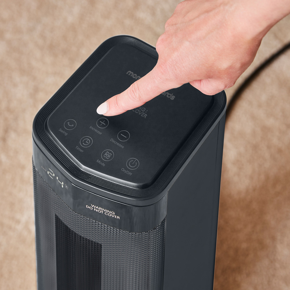 Morphy Richards Grey Ceramic Tower Fan Heater 2000W Image 6