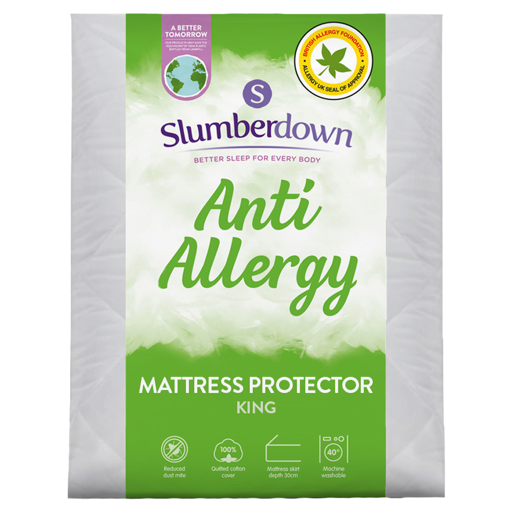 Slumberdown King Size Anti-Allergy Mattress Protector Image 1