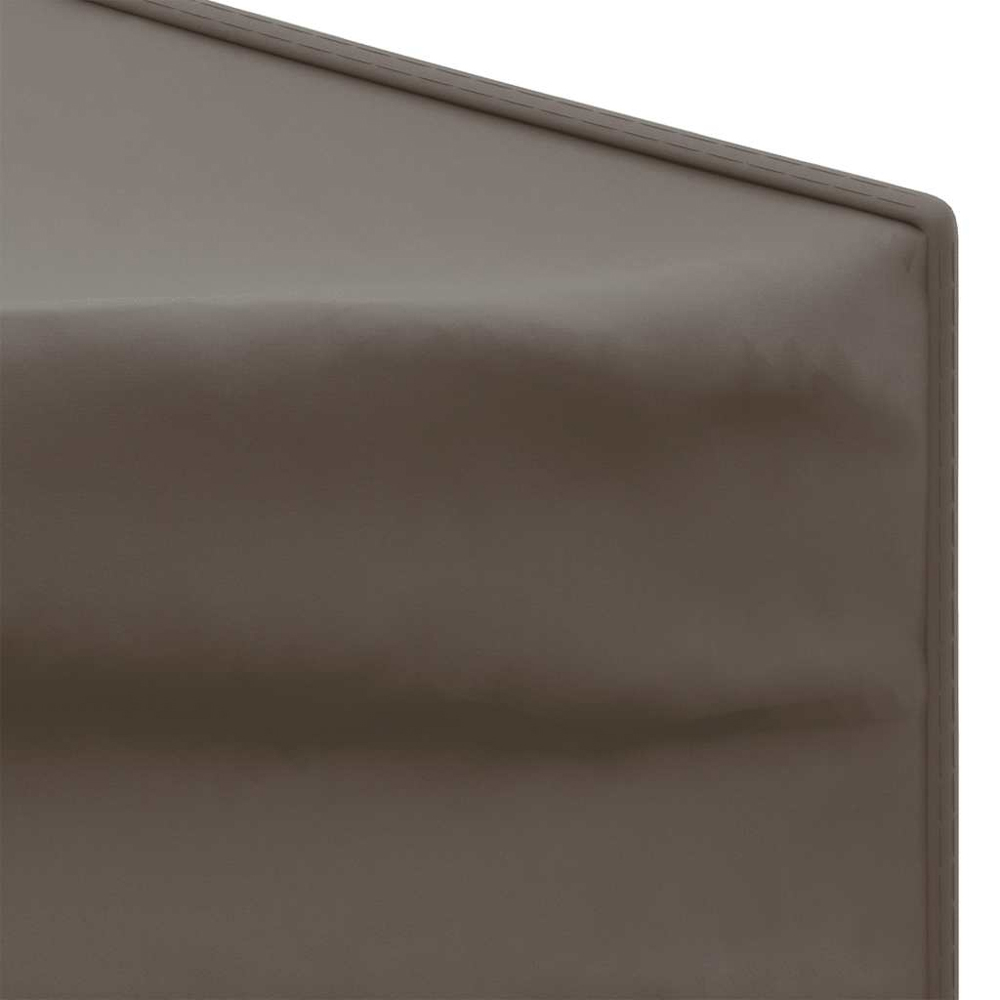 vidaXL 2 x 2m Taupe Foldable Party Tent with Sidewalls Image 6