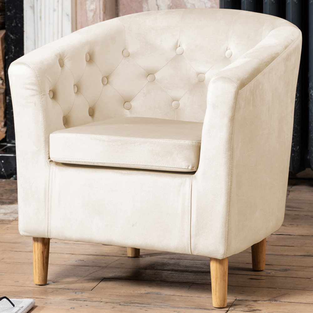 Artemis Home Clio Cream Accent Chair Image 1