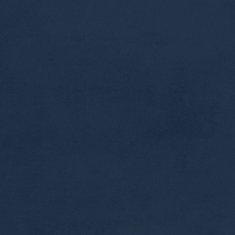 Portland Blue Round Velvet Ottoman Footstool Image 6