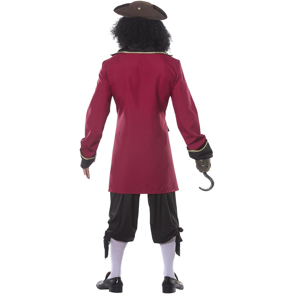 Fiestas Guirca Pirate Captain Red and Black Halloween Costume Small Image 2