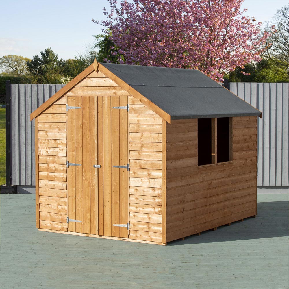 Shire 8 x 6ft Double Door Overlap Dip Treated Shed Image 3