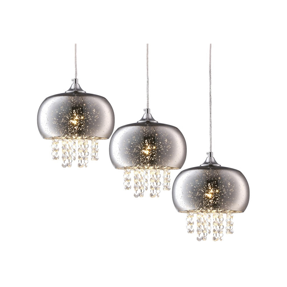 Milagro Starlight Silver Pendant Lamp 230V Image 2